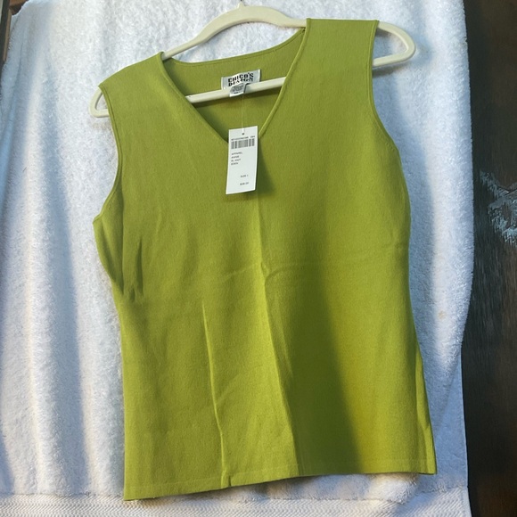 Chico’s Apparel Annie Sleeveless Knit Eden Green; NWT; M/8 - Picture 2 of 12